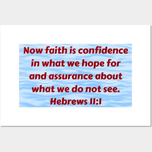 Bible Verse Hebrews 11:1 Posters and Art